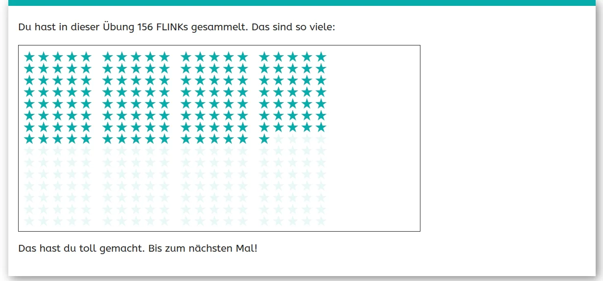FLINK Sterne-Belohnung